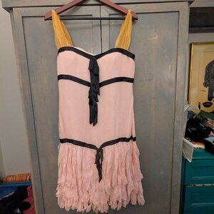 Oscar de la Renta vintage pink silk dress
